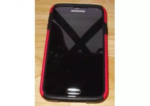 Samsung Galaxy S 5 Smartphone cell phone with hard case. Like new.